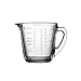 HARLIANGXY Verre doseur en verre 500 ml ML, Cup et OZ 3 balances, parfait pour la cuisson et la cuisson, tasse de mesure,Verres Doseur 0,5L Pichet à Mesurer en Verre Tasse à Mesurer à Micro-Ondes