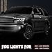 RP Remarkable Power, Fog Light for 2000-2006 Tundra (Not Fit Steel Front Bumper Models)/ 2001-2007 Sequoia with 9006 12V 51W Halogen bulbs and Wiring Harness& Switch Clear Lens Lamps Kit