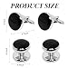 8 Pcs Mens Cufflinks & Tuxedo Studs Set Tuxedo Buttons and Tuxedo Shirt Cufflinks for Men Business Wedding Formal Accessories Groomsmen Gift Set with Gift Box