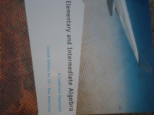Elementary and Intermediate Algebra: A Combined... 1133355374 Book Cover
