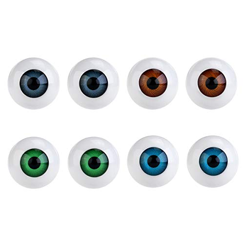 Homoyoyo 6mm Safety Eyes 8Pcs Hollow Eyeball Halloween balls Scary s Halloween Horror Props s Scary s for Skull Costume DIY Crafts Party Favors Craft s