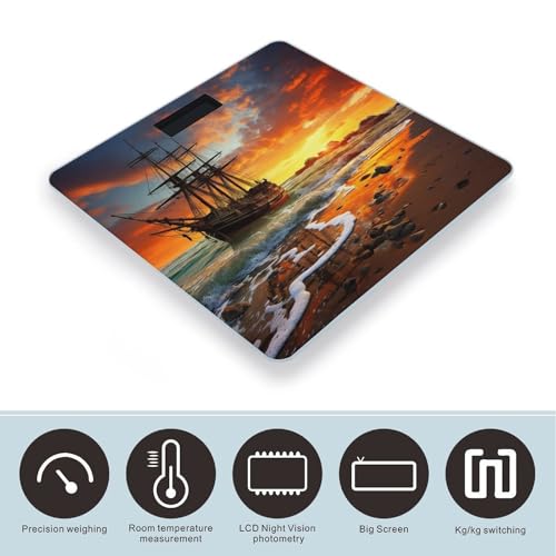 Báscula Digital de Baño Capacidad 400 lb Pantalla LCD miniatura 3