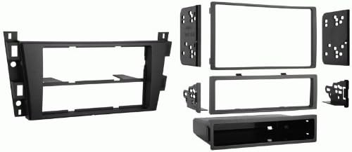 Double or Single Din Install Car Stereo Dash Kit for a Aftermarket Radio Fits 2007-2009 Cadillac SRX Trim Bezel is Black