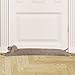 Marwood Under Door Draft Stopper Decorative Wind Stopper 36 inch for Door & Window, Weighted Animal Air Draft Stopper for Bottom of Door with Hanging Loops - Brown Dog