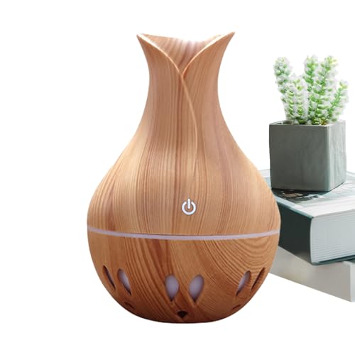 Humidificador LED ultrasónico - Difusor de aroma recargable, generador de niebla de luz suave | Purificador de aire USB portátil para Yoga, meditación, dormitorio, estudio, sala de estar, ambientes re