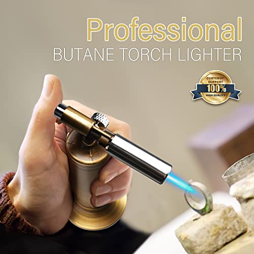 Ravs Refillable Butane Torch, Pure Copper Soldering Torches With Adjustable Precision Flame, Blow Torch For Welding, Resin Art, Dental And Crafts. Industrial Lighters - Gas Not Included #TOP7