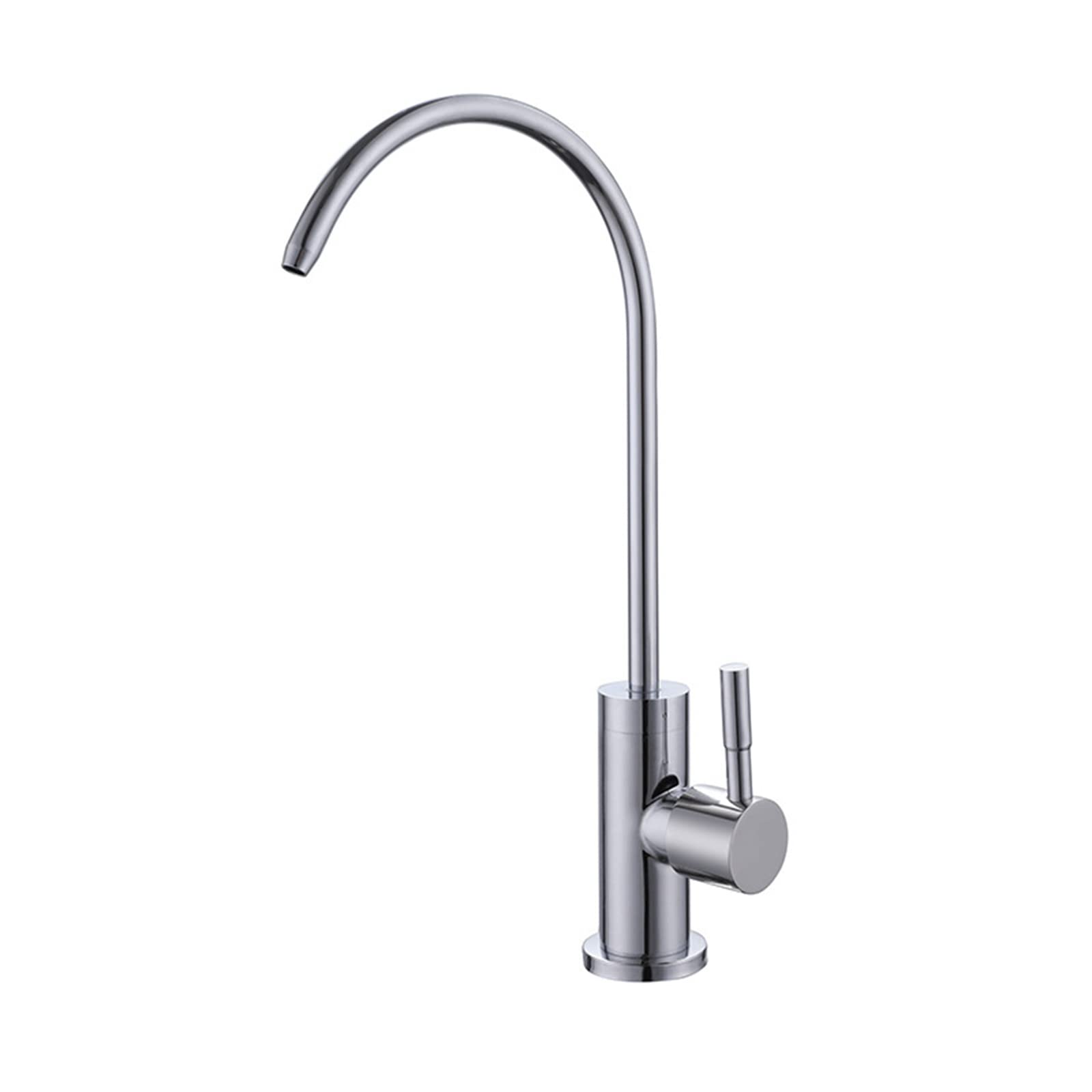 Robinet d'évier de barre col de cygne chrome pour une cuisine moderne et fonctionnelle