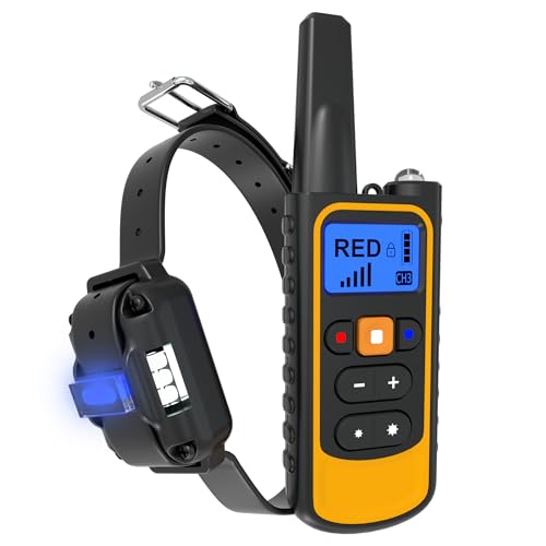 Collier de Dressage pour Chiens Rechargeable, Portée...
