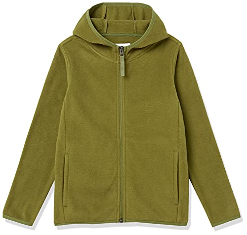 Image of Amazon Essentials Boys and Toddlers' Polar Fleece Full-Zip Hooded Long Sleeve Insulated Coat Jacket