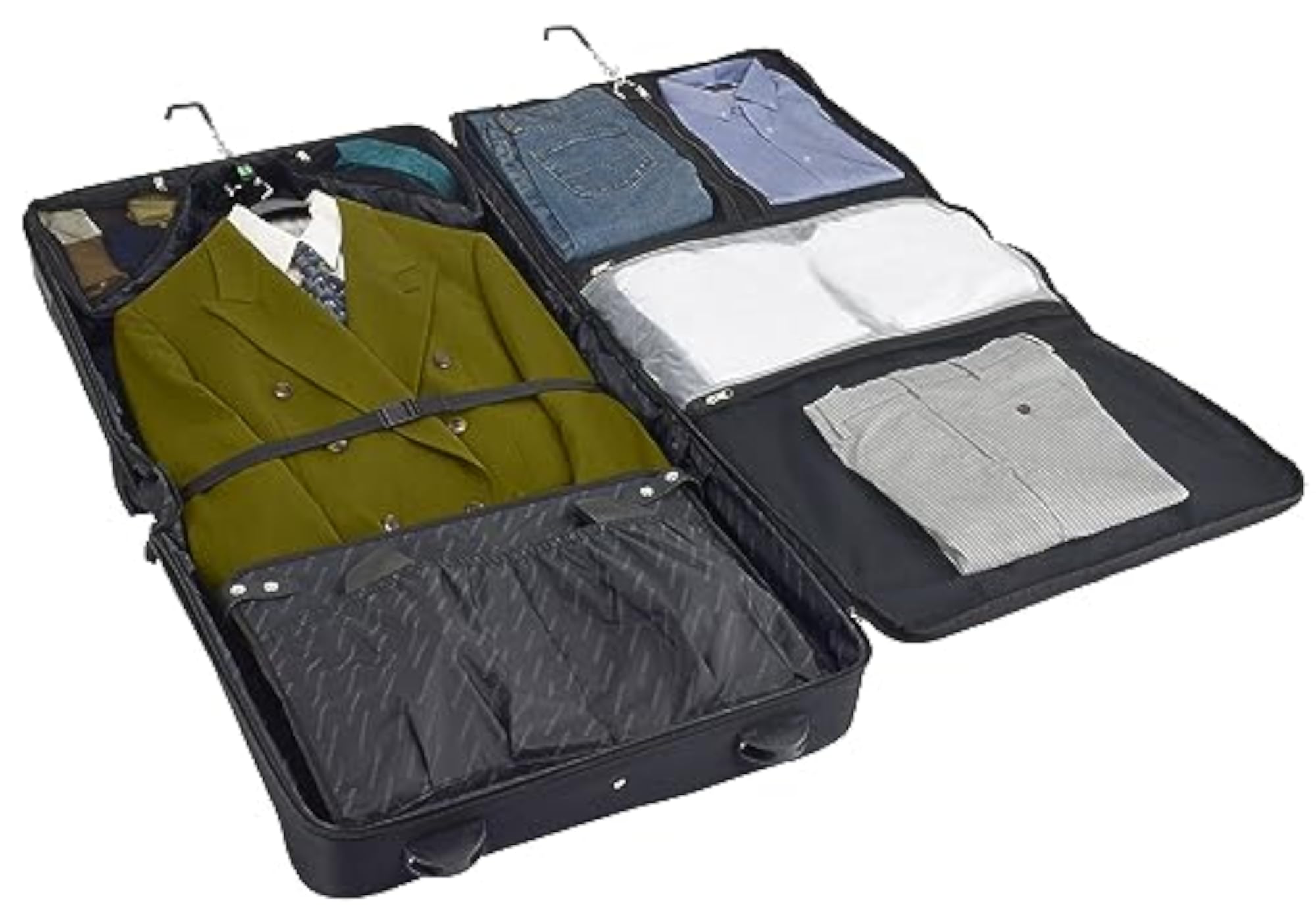 Buckingham 44" Wheeled Garment Bag, Black
