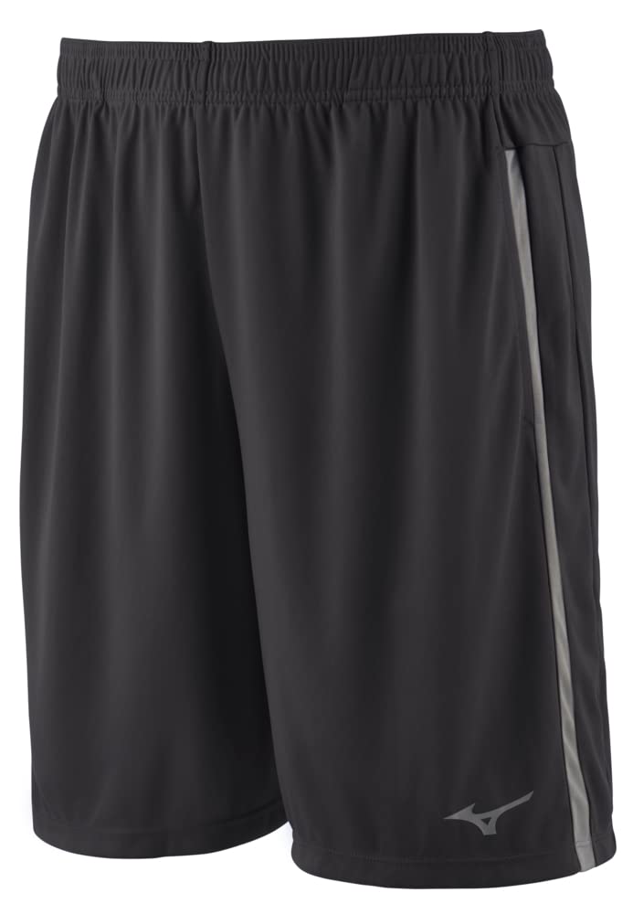 Mizuno Men's Icon 8" Short, Black-Charcoal, X-Large
