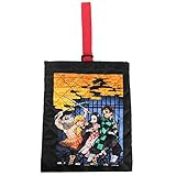 鬼滅の刃 シューズ バッグ キャラクター アニメ 子供 上履き入れ 上靴 室内履き きめつのやいば キルティング 黄色