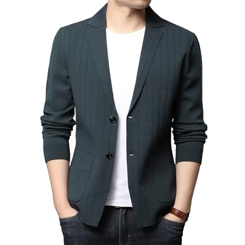 Men Knitted Cardigan Jacket Korean Blazer Coats Men Clothing