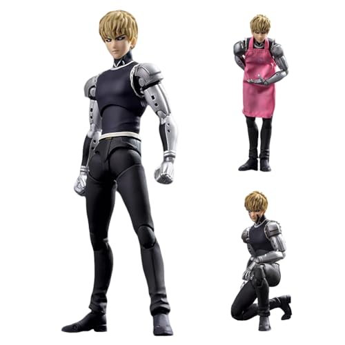 Genos Action Figure Anime Articulated Figure Replaceable Parts Super Action Statue 6.69