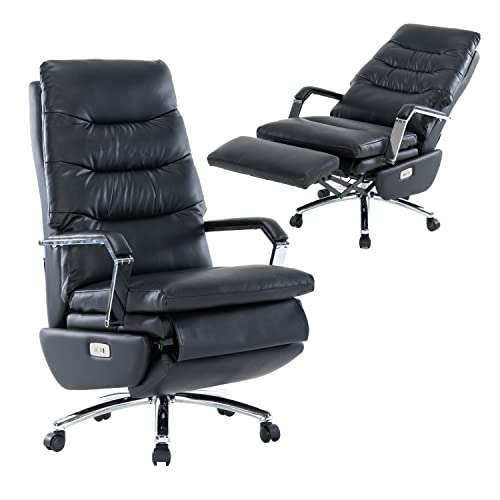 Hesl Electric Power Office Chair, Reclining Office Chair With Footrest, Big And Tall Office Chair With Auto-Linked Armrests, Heavy Duty Office Chair 500 Lb Capacity #TOP3
