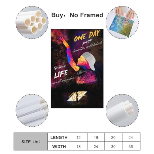 Daxxin Avicii Dj Canvas Poster Wall Decorative Art Painting Living Room Bedroom Decoration Gift Unframe-Style12X18Inch thumb #1