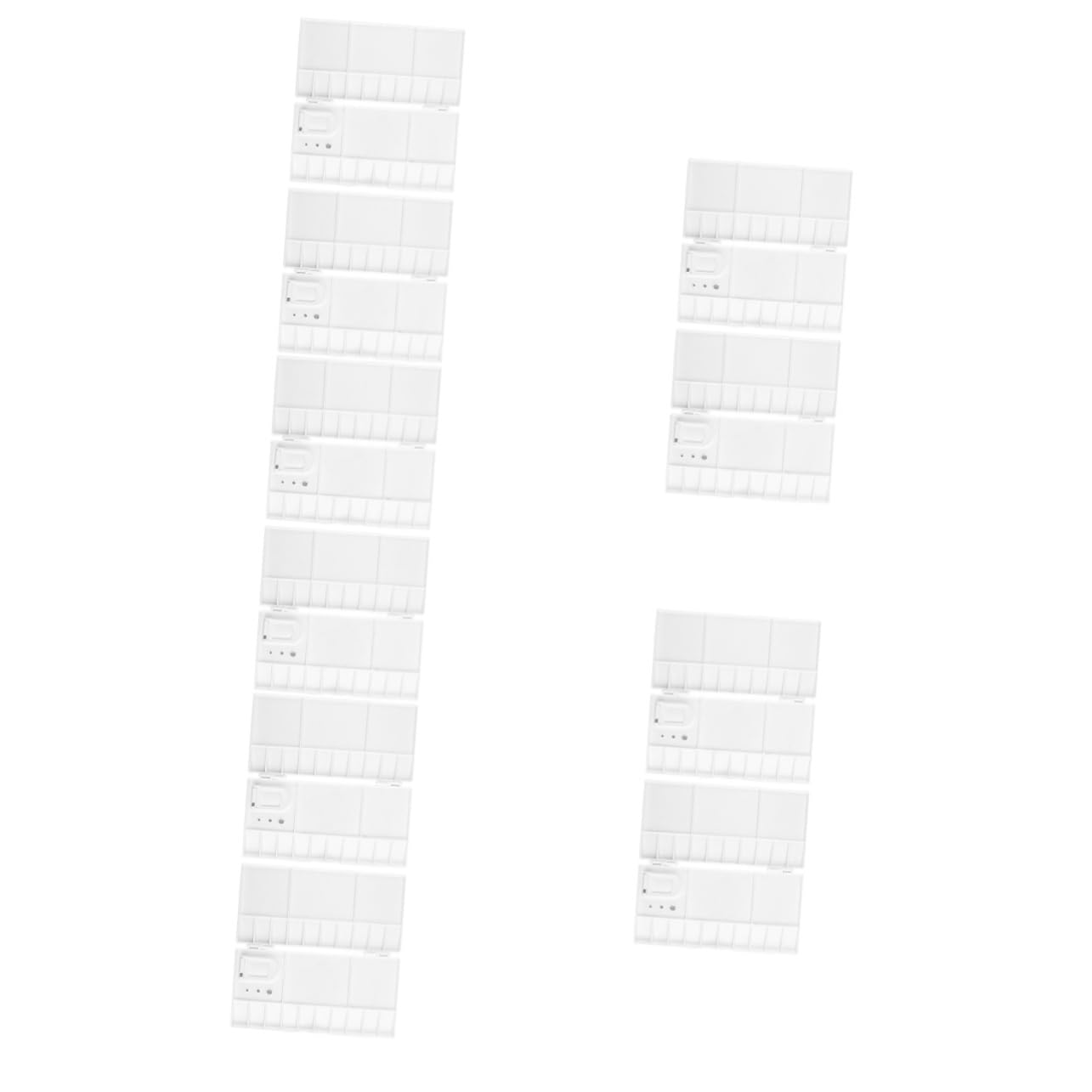 10pièces Boîte à Palette Aquarelle Vide Palette De Mélange Réutilisable pour Peinture Pigments Outil De Peinture Pratique pour Artistes