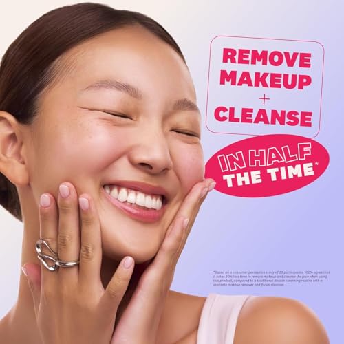 Image of THE FACE SHOP Rice Water Bright Milk & Jelly Double Cleanser, 2-in-1 Makeup Remover & Face Wash, Hydrating, Moisturizing, Korean Skin Care, Vegan, 6.4 fl. oz.