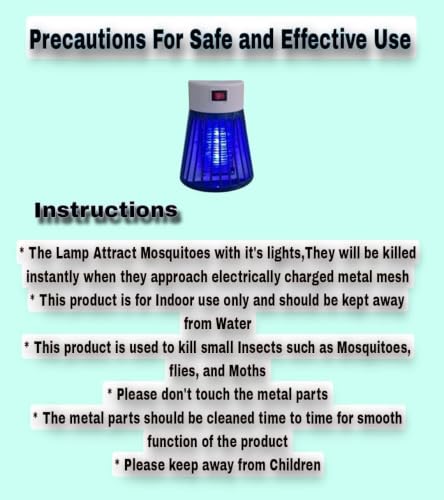 Image of Plug-in Mosquito Killer Lamp with UV Light | Electric Insect & Bug Zapper Machine for Home | Night Light Mosquito Trap | मच्छर मारने वाला इलेक्ट्रिक लैंप | कीट नाशक मशीन घर के लिए