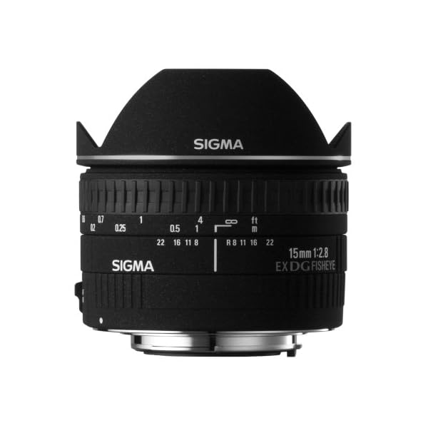 Sigma 15 mm F2,8 EX DG Diagonal Fisheye-Objektiv (58 mm Filtergewinde) für Canon Objektivbajonett