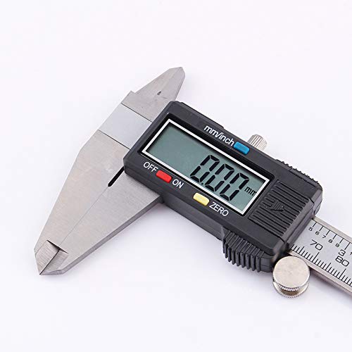 Calibrador vernier digital Hidyliu de 200 mm en acero inoxidable para mediciones industriales