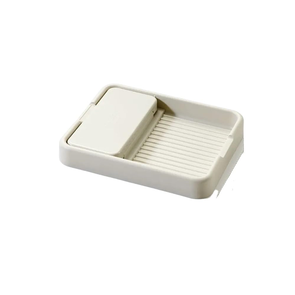 WEOODOER Foldable Pot Lid Rack Plastic Kitchen Spoon Holder Fork Spatula For Organizer Pan Cover Shelf Tableware Storage(White)