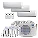 MRCOOL DIY 27,000 BTU Ductless Heat Pump 3 Zone Wall Mounted 9,000+9,000+12,000 with 16FT Install Kit 230-Volt/60Hz