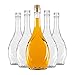 Bottiglie di vetro da riempire, Icona, elegante e moderno, per conservare vino, tinture, miele e sciroppo, bicchieri vuoti, bottiglie con tappo in sughero, 500 ml, 5 pezzi (5)