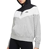 Nike NSW Hrtg SB Sudadera, Mujer, Dk Grey Heather/Negro/Blanco/Negro, L