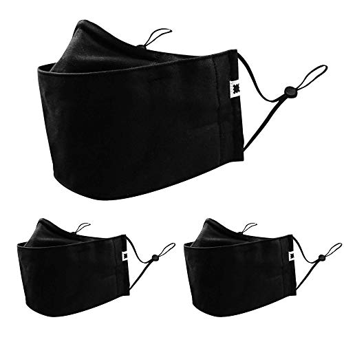 Photo 1 of Acustom 3D Comfort Fit Face Mask, 3 Layer, Sewn-in Washable Filter, Breathe Easy Medium/Large (Pack of 3)