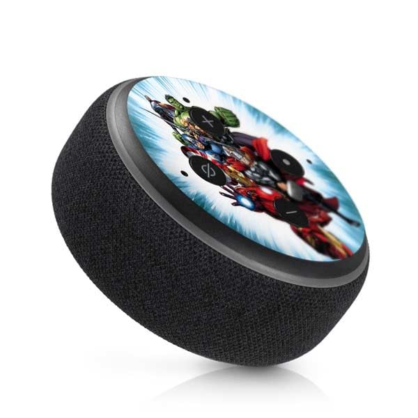 Skinit Decal Audio Skin Compatible with Amazon Echo Dot 3 - Officially Licensed Marvel Avengers Team Design