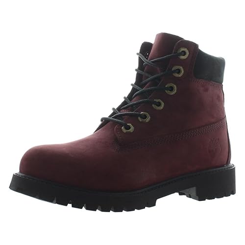 Timberland Timberland Premium 6 Inch Waterproof Mens Shoes Size 7, Color: Burgundy Nubuck