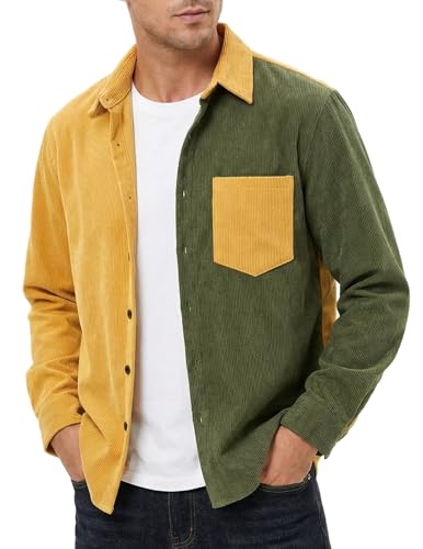 Image of ZAFUL Men's Shacket Aztec Print Shirt Jacket Flannel Button Up Turndown Collar Overshirt Chest Pocket Button Flap Thick Shirt