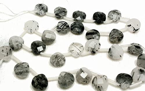Quartz tourmaline perles briolettes de 10mm pour créer vos bijoux bohèmes de l'été