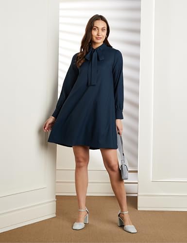 Image of Symbol Premium Women A Line Flared Dress (Knee Length | Desk-to-Dinner) (Available in Plus Sizes)
