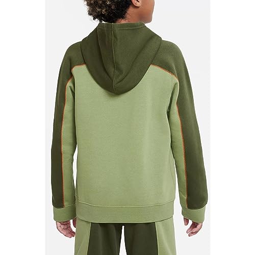 Nike Big Kids Boys' Amplify Sportswear Pullover Hoodie (Alligator/Rough Green, XS, X-Small)2