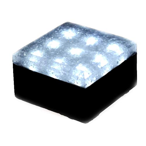Preisvergleich Produktbild 12V LED Pflasterstein 10 x 10 cm weiß
