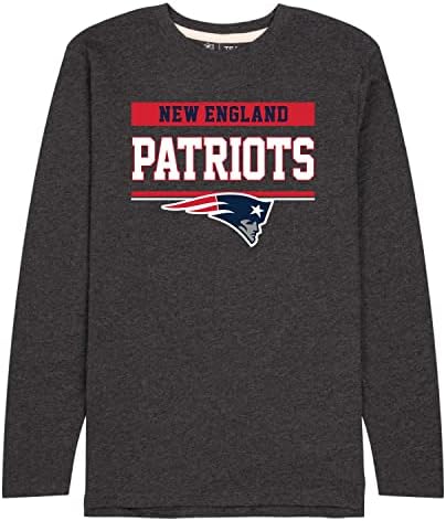 NFL Adult Charcoal Long Sleeve T Shirt, Sports Apparel, Team Gear for Men and Women