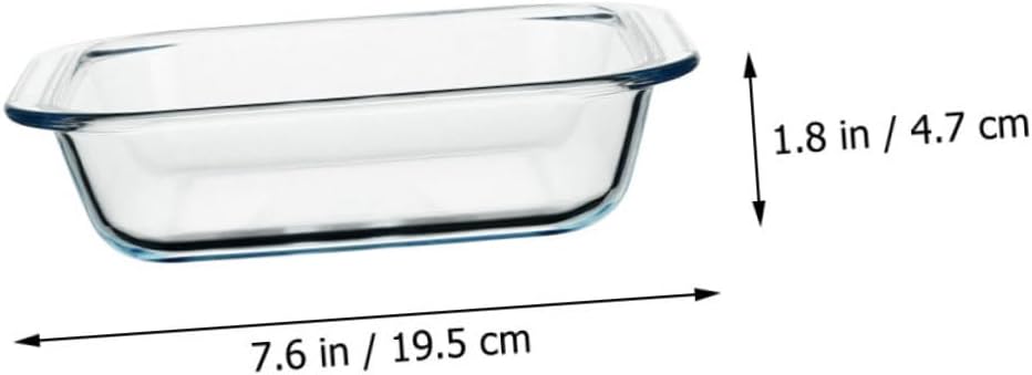 2pcs Glass Baking Tray Square Baking Pans for Oven Dishwasher Safe Cheese and Rice Dishes Stylish Kitchen Accessory