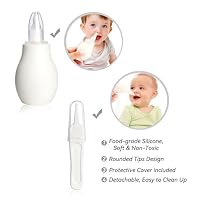 Baby Grooming Kit, Infant Safety Care Set with Hair Brush Comb Nail Clipper Nasal Aspirator,Baby Essentials Kit for Newborn Girls Boys (Grey White) — image 3