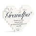 Father's Day Appreciation Gift for Grandfather - Stable Heart Building Block Puzzle Plaque, Grandpa Birthday Gifts from Grandkids, Vibrant Color Desk Decor Sign Ornament for Papa Grandfather