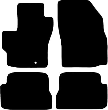 Custom Fit 4 Piece Carpet Floor Mats for 2004-2009 Mazda 3 - Black