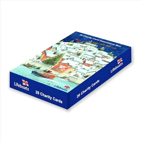 RNLI Lifeboats Charity Christas Cards - Box Of 20 - Ultipack Assorted Designs - Snowy Lifeboat - View #5