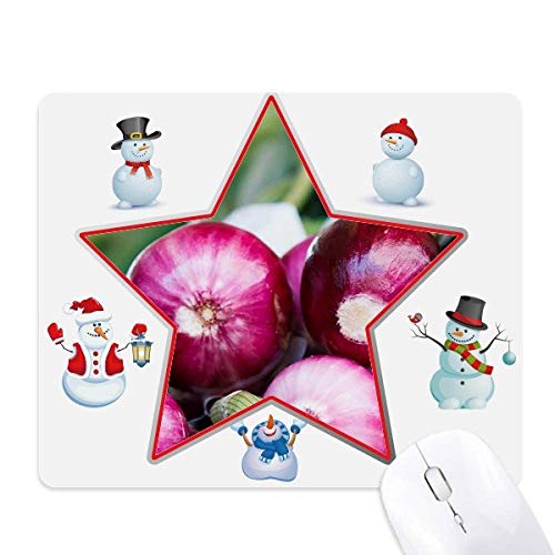Tapis de souris oignons de Noël idée cadeau bonhomme de neige original