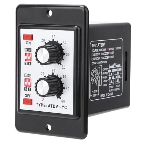 Interrupteur de temps réglable 6S-60M pour automatisme DC24