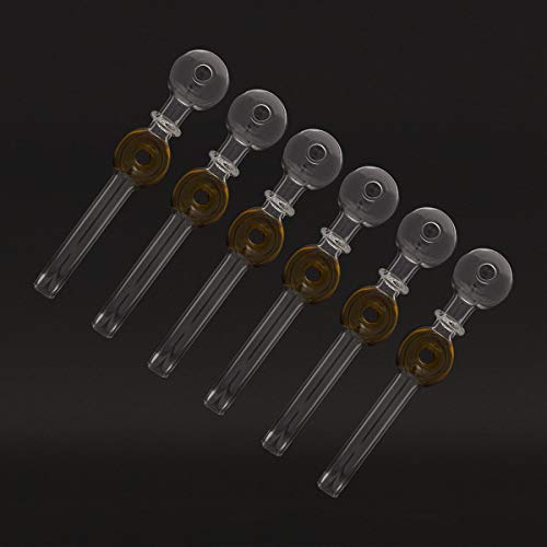 PINGZHI Brûleur à huile en verre transparent épais de 14 cm (3 pièces) Cover