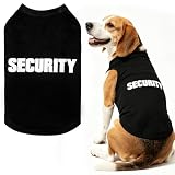 BINGPET Security Dog Shirts,Soft Cotton Puppy Tshirt,Breathable Lightweight Dog Costumes Tank Top Vest,Machine Washable Stretchy Clothes for Small Medium Large Dogs Boy Girl