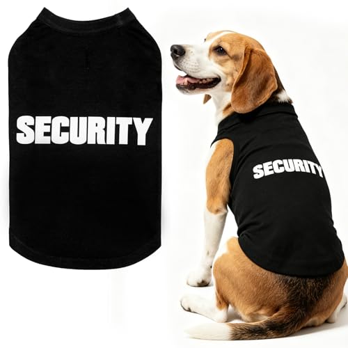 BINGPET Dog Security Shirt, Soft Cotton Puppy T-Shirt, Halloween Costumes