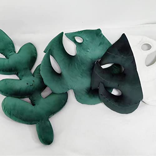 Togtlafil 3D Leaf Plush Throw Pillow Decoration Pillow, Soft Accent Tropical Monstera Cushion For Home Decor, Living Room #TOP5