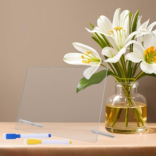 Tableau de bureau effaçable à sec en acrylique pour plannings - 4